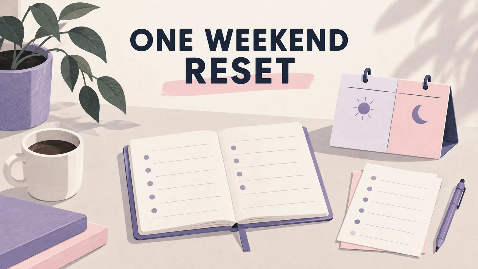How to Get Your Life Together in One Weekend, with a simple reset plan for the next week